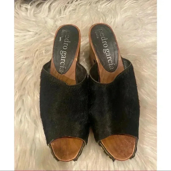 PEDRO GARCIA
Ponyhair Studded Clogs - Picture 3 of 7